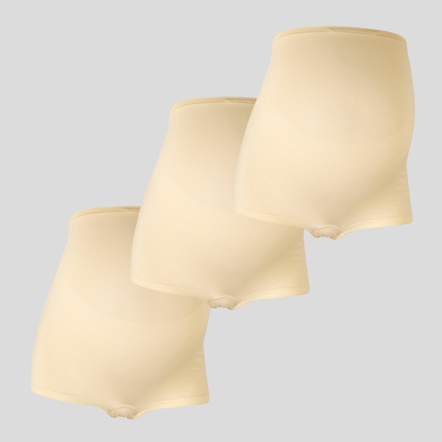 3-Pack Zwangerschaps BOXERSHORTS met shapewear effect Beige