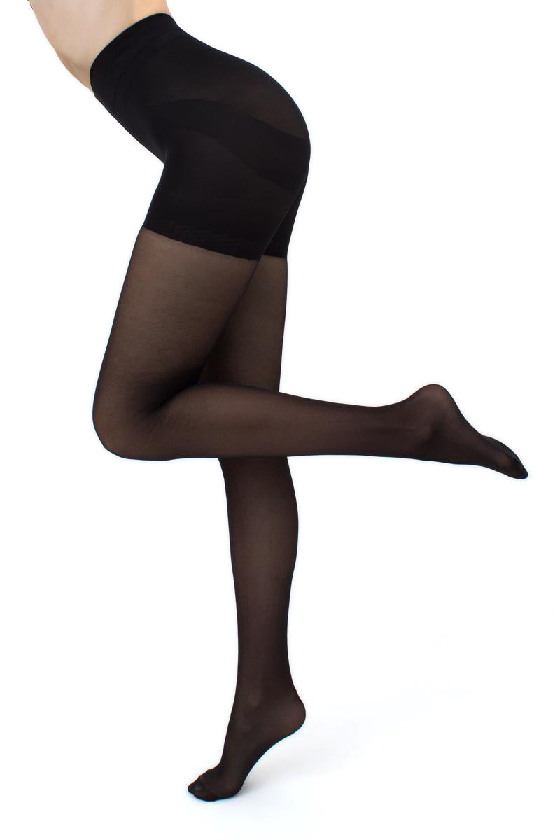 Giulia - Effect Up 40den half-sheer Panty met Lift-Up effect