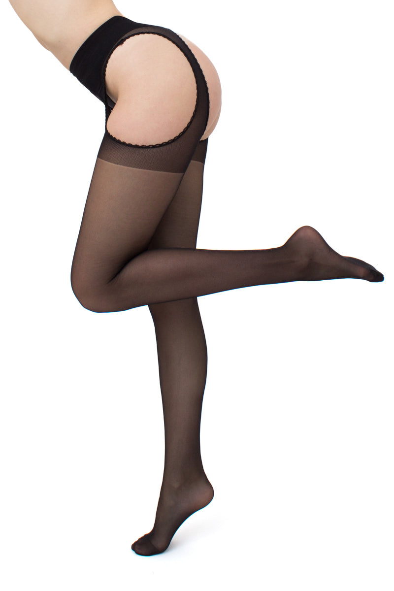 Giulia - Love 20den Sheer Panty met open kruis - 2 kleuren