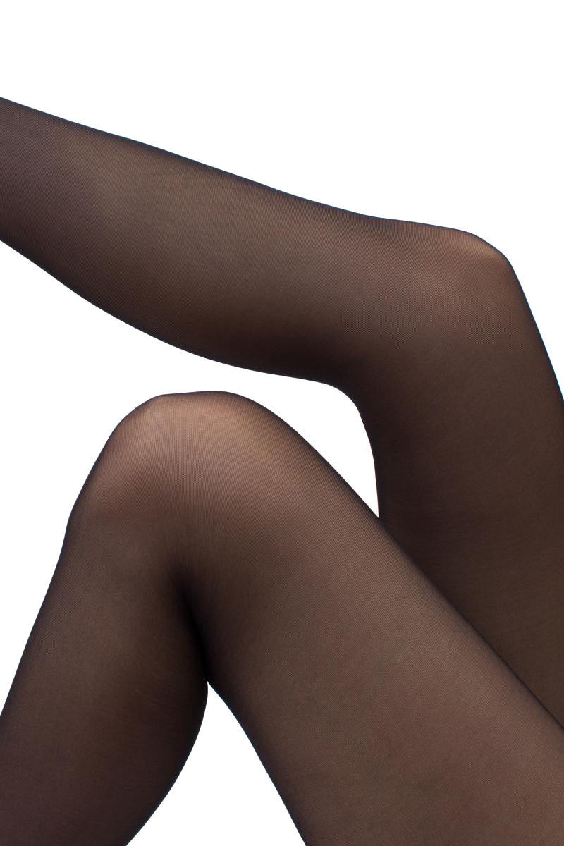 Giulia - Collants Infinity classic 20den (Multipack) - Noir et Marron Clair