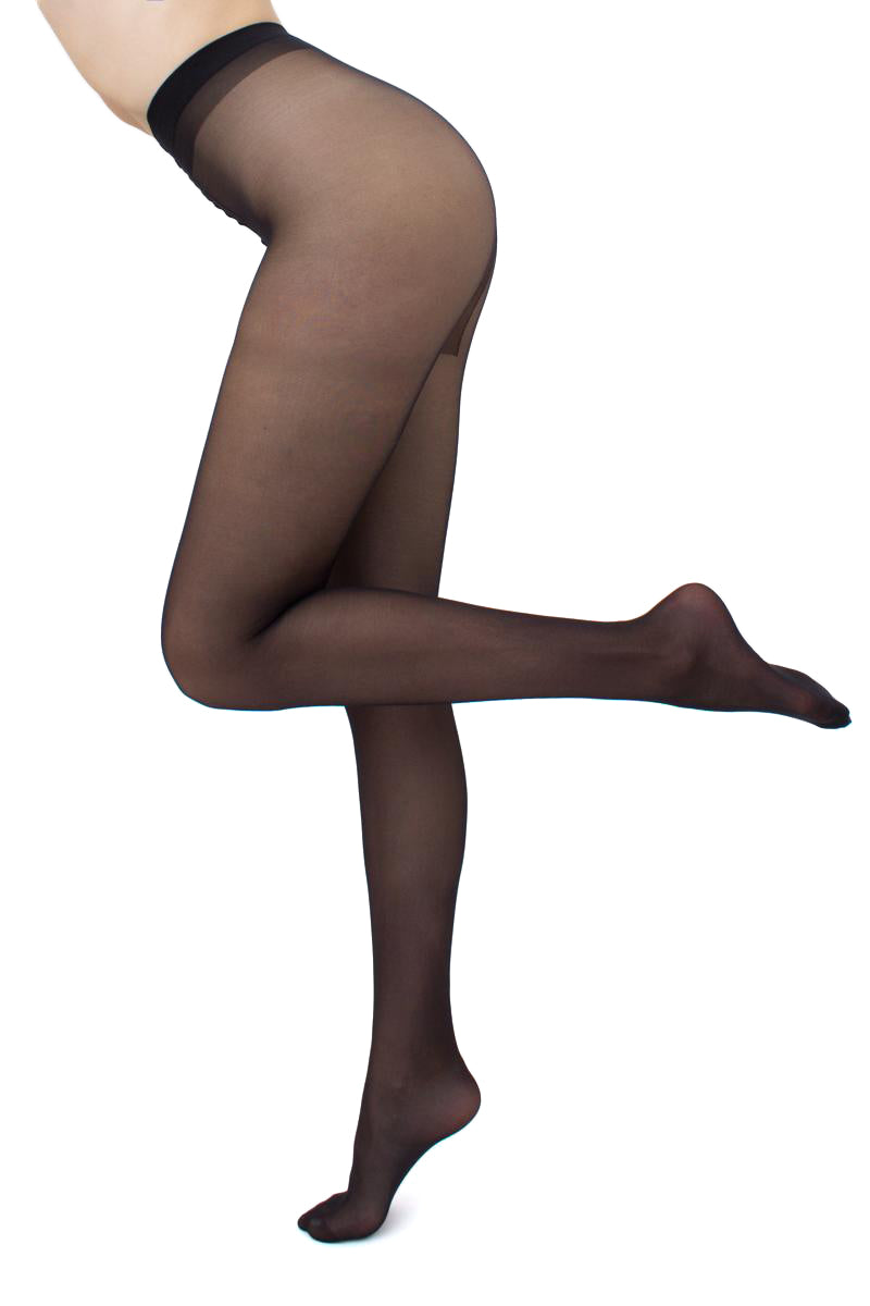 Giulia - Collants Infinity classic 20den (Multipack) - Noir et Marron Clair