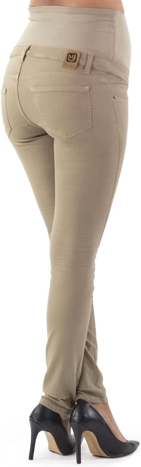 Venezia - Pantalon de grossesse en coton égyptien super élastique - Coupe slim