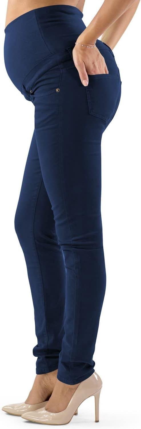 Venezia - Pantalon de grossesse en coton égyptien super élastique - Coupe slim