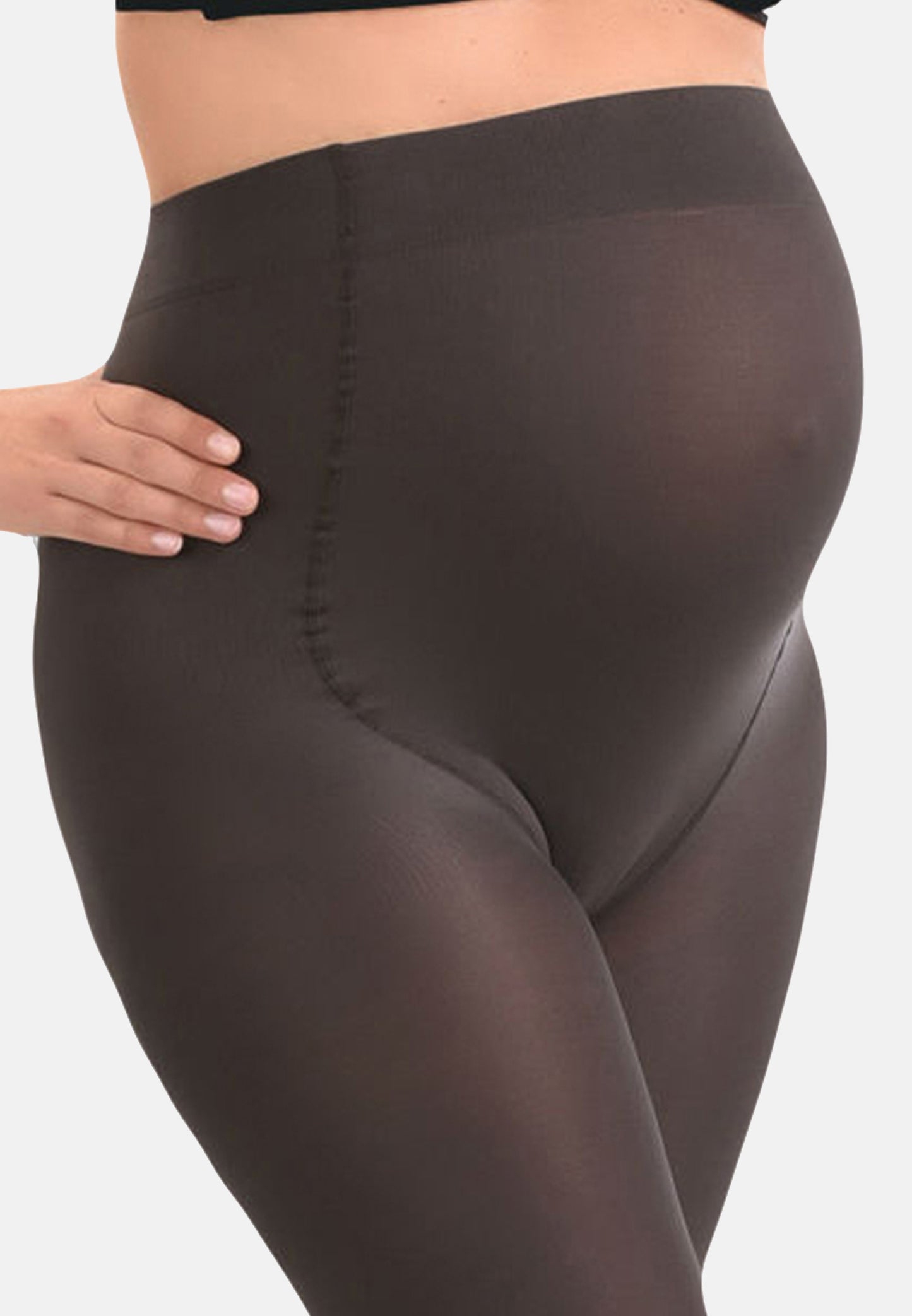 Collant de Grossesse Opaque Confortable 60den Gris