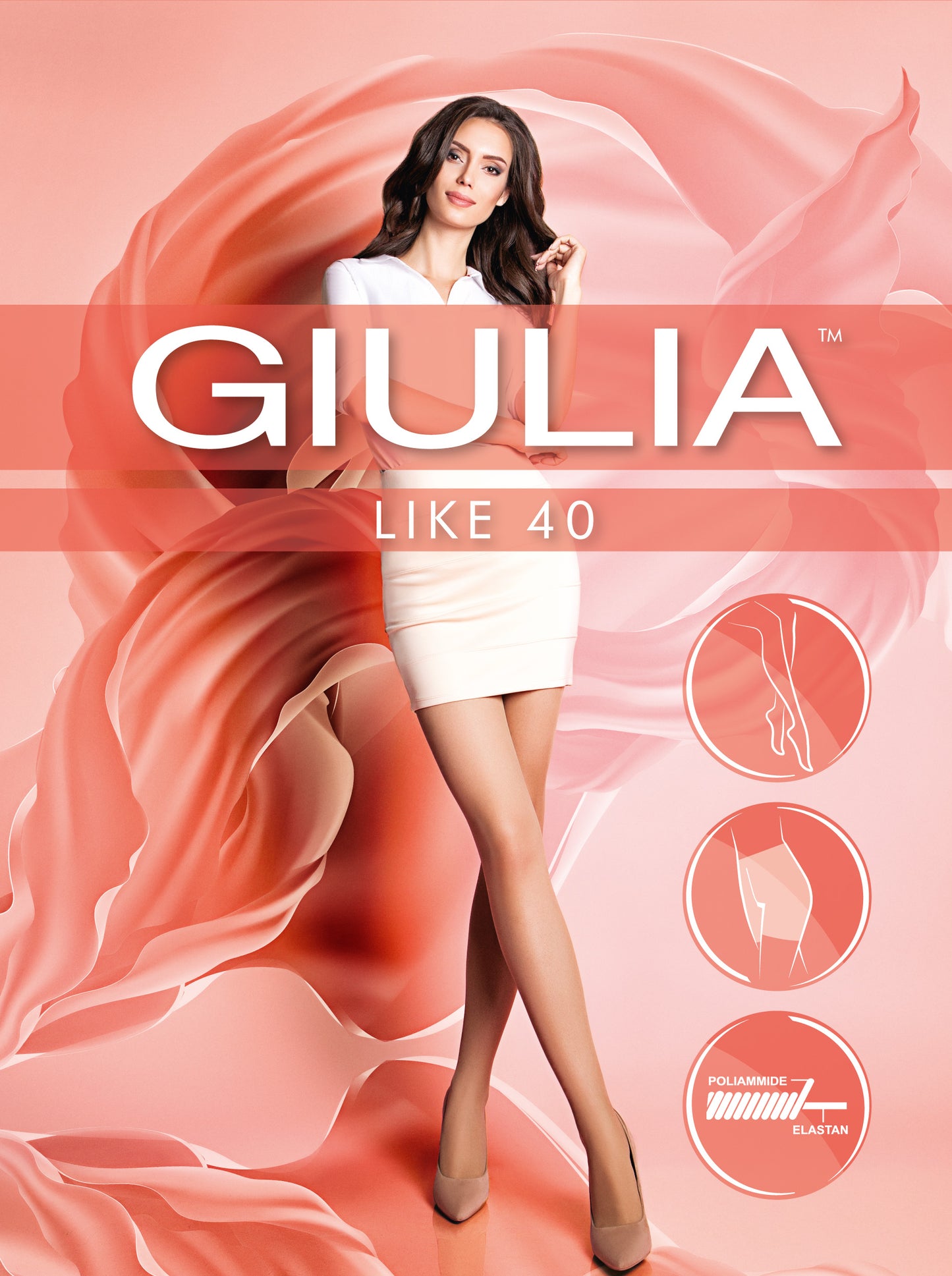 Giulia - Like klassieke 40den panty comfortabel broekje - (multipack) - 2 kleuren