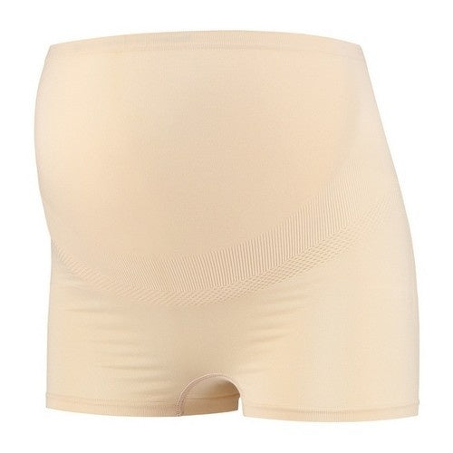 Seamless zwangerschaps Boxershort met shapewear effect Beige