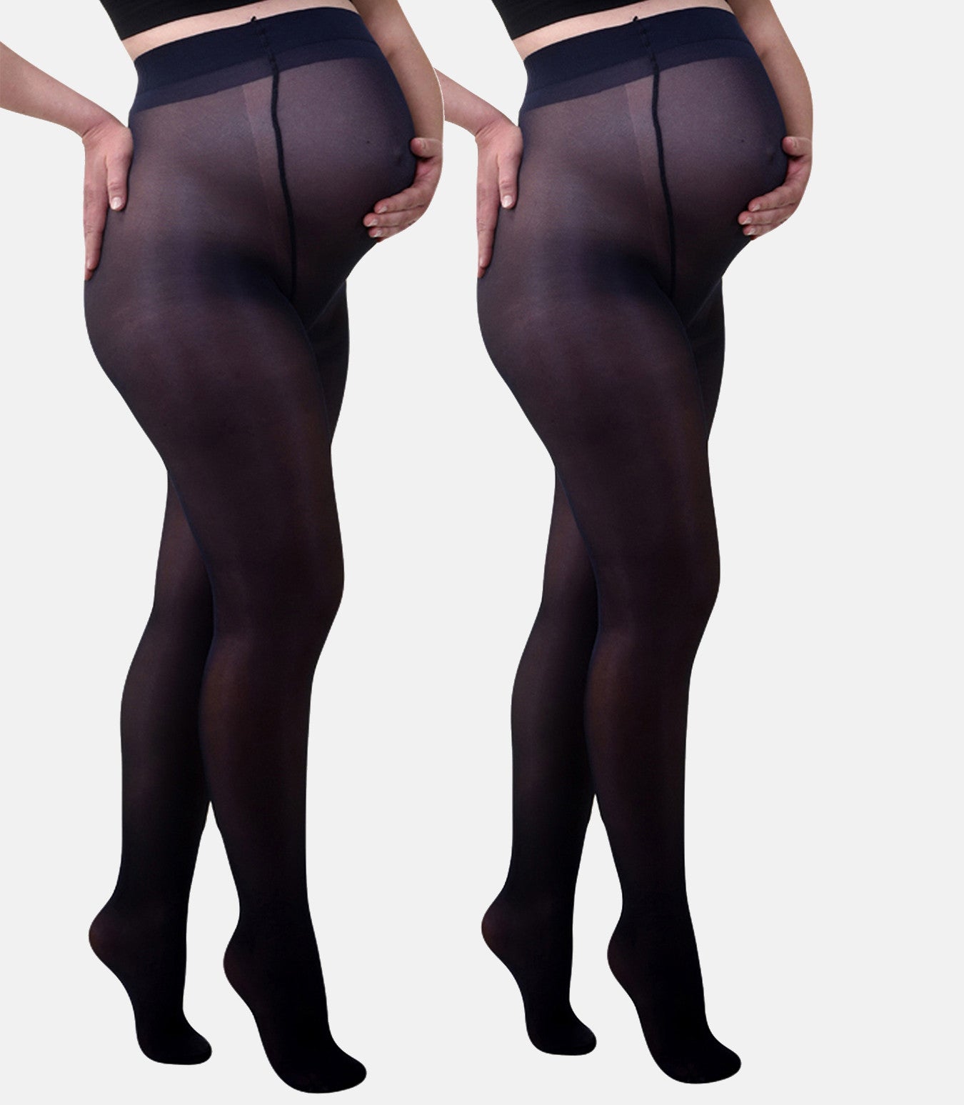 Duo Pack Comfortabele Opaque Zwangerschapspanty 60den