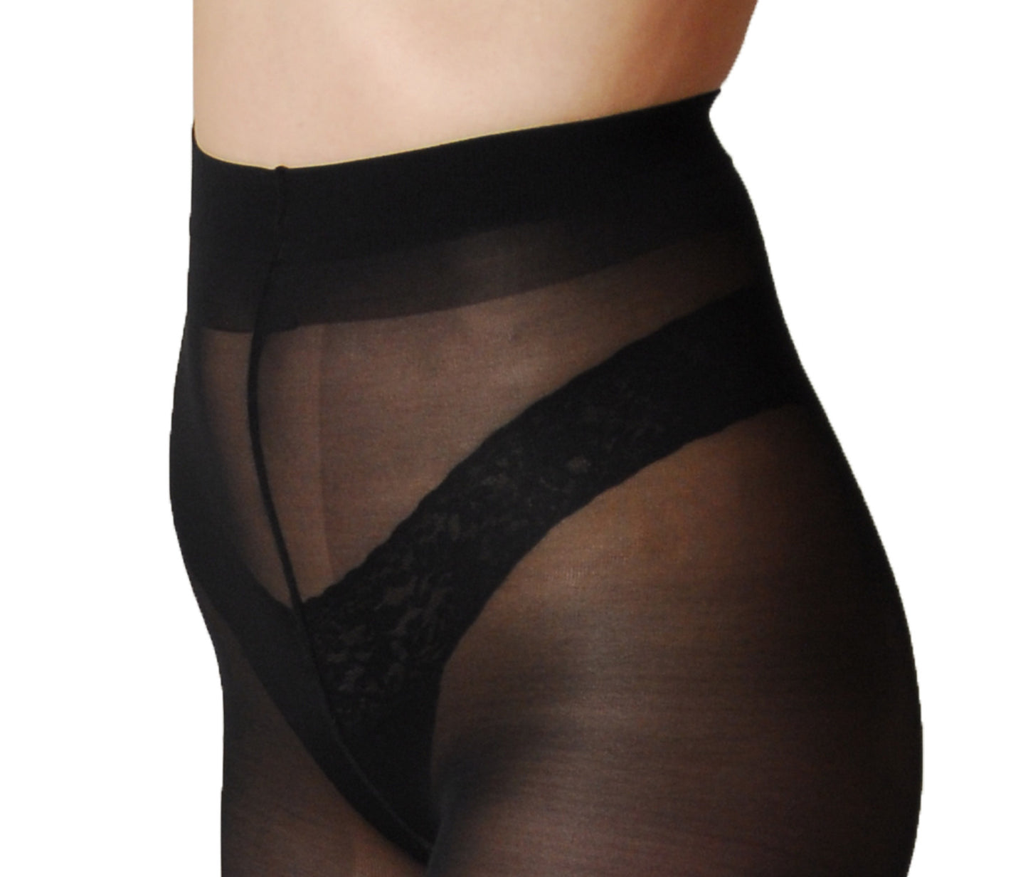 Casual 40den Hydration and Peach Touch Tight - Black