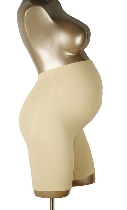 Seamless zwangerschapsshort met shapewear effect Beige