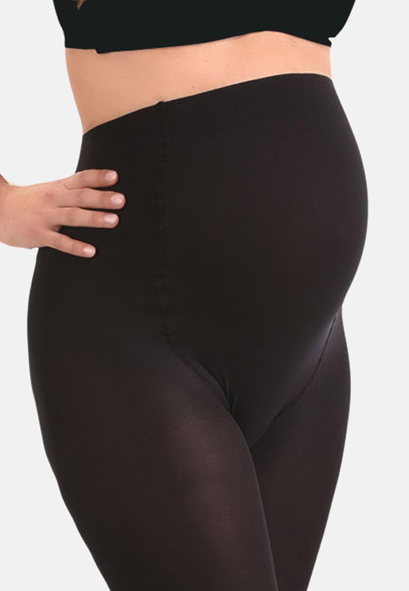 Collant de Grossesse Opaque Confortable 60den Noir