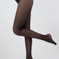 Giulia - Body 40den half-sheer Panty met kanten broekje en ondersteuning van de benen - Zwart