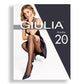 Giulia - Collants Amalia 20den à pois classiques - Noir