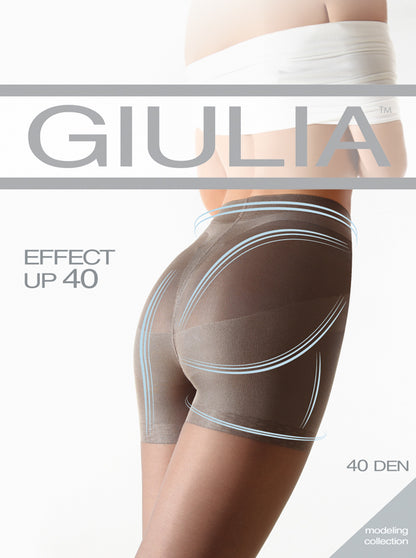 Giulia - Effet Up 40den culotte semi-transparente avec effet Lift-Up