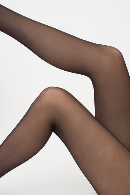 Giulia - Intimo Sexy 20den Panty avec entrejambe ouvert - 2 couleurs