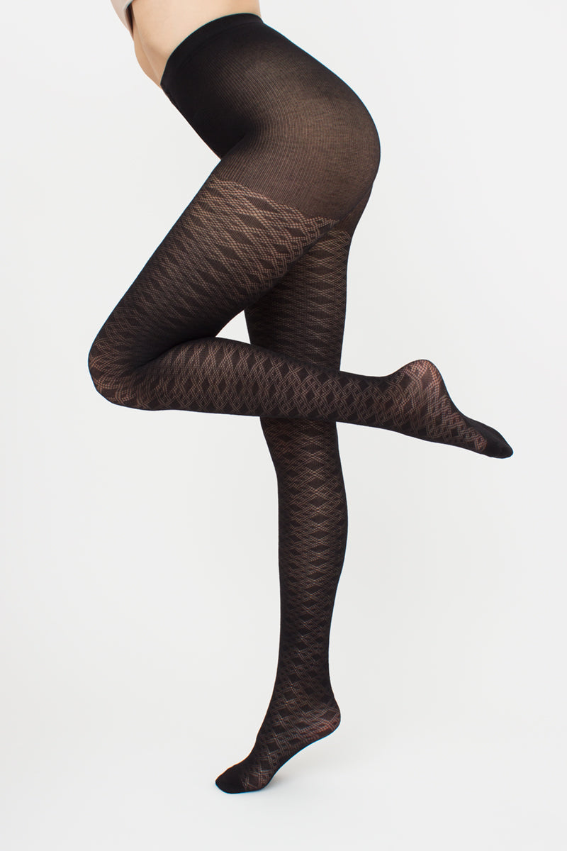 Giulia - Lacery 60den Panty met geometrisch patroon