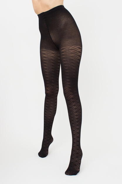 Giulia - Lacery 60den Strumpfhose mit geometrischem Muster
