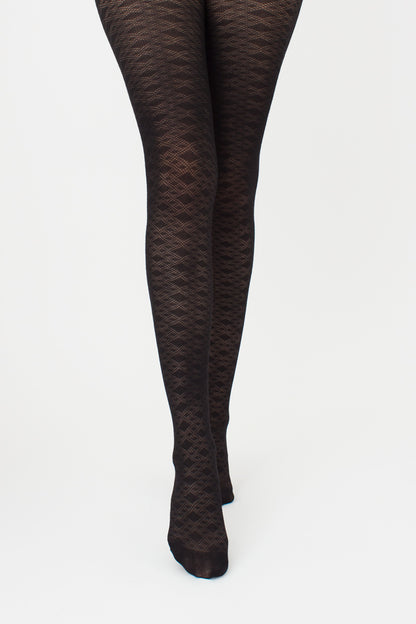 Giulia - Lacery 60den Strumpfhose mit geometrischem Muster