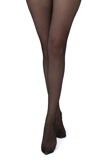 Giulia - Intimo Plus Panty Sheer 20den légèrement brillant avec entrejambe ouvert - 2 couleurs