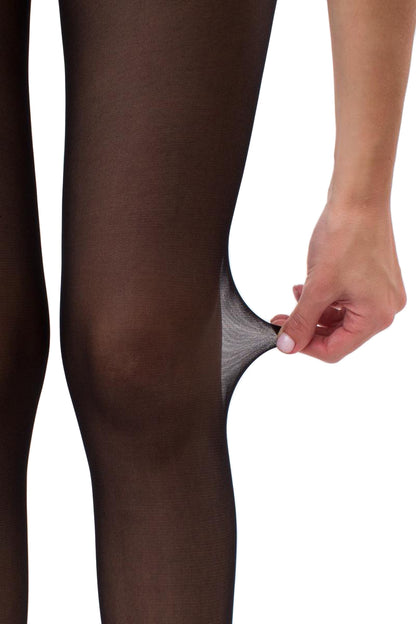 Giulia - Culotte Impresso 40den avec taille en dentelle