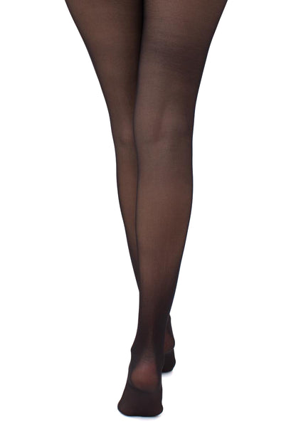 Giulia - Culotte Impresso 40den avec taille en dentelle