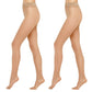 Giulia – Infinity klassische 40den (Multipack) Strumpfhose – Schwarz und Hellbraun