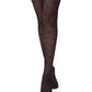 Giulia - Intimo Fashion Panty 20den légèrement brillant avec coeurs et entrejambe ouvert - 2 couleurs