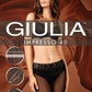 Giulia - Culotte Impresso 40den avec taille en dentelle