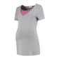 Mamsy Comfortabele Zwangerschaps Homewear Shirt Grijs