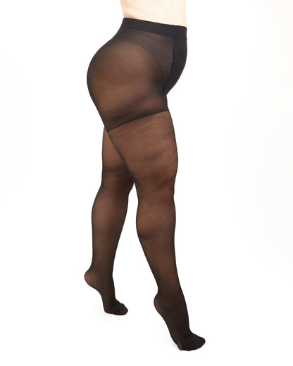 Giulia - Molly 40den (grandes tailles uniquement) Collants spécialement pour les femmes aux jambes courtes (multipack) - 3 couleurs