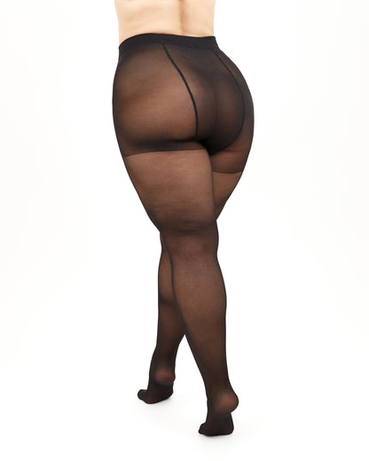 Giulia - Molly 40den (grandes tailles uniquement) Collants spécialement pour les femmes aux jambes courtes (multipack) - 3 couleurs