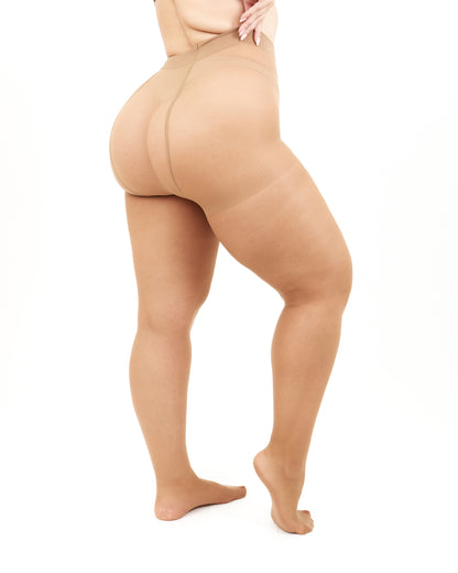 Giulia - Molly 40den (grandes tailles uniquement) Collants spécialement pour les femmes aux jambes courtes (multipack) - 3 couleurs