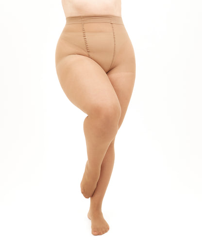 Giulia - Molly 40den (grandes tailles uniquement) Collants spécialement pour les femmes aux jambes courtes (multipack) - 3 couleurs