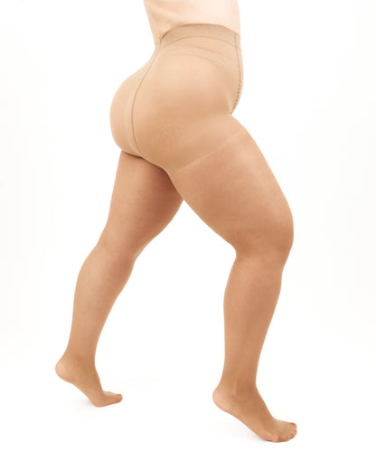 Giulia - Molly 40den (grandes tailles uniquement) Collants spécialement pour les femmes aux jambes courtes (multipack) - 3 couleurs