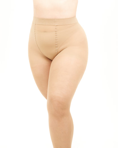 Giulia - Molly 40den (grandes tailles uniquement) Collants spécialement pour les femmes aux jambes courtes (multipack) - 3 couleurs