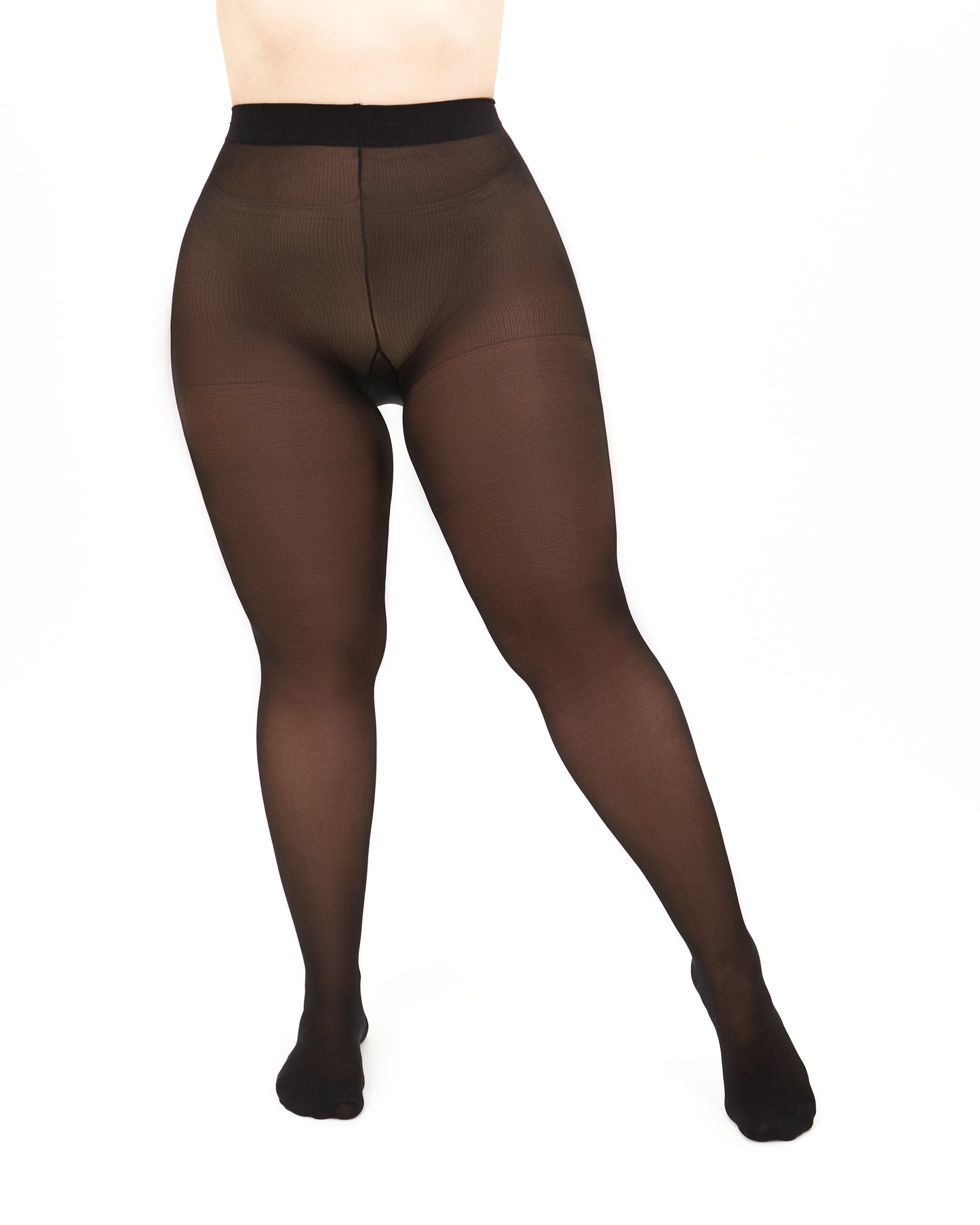 Giulia - Positive Look (grote maat) 40den half-sheer Panty met ondersteuning (multipack)