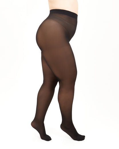 Giulia - Look Positif (grande taille) 40den collant semi-transparent avec soutien (multipack)