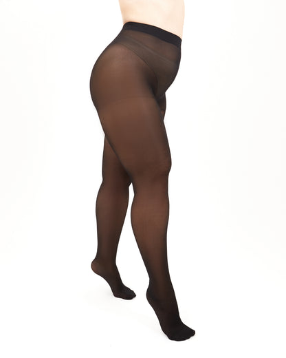 Giulia - Look Positif (grande taille) 40den collant semi-transparent avec soutien (multipack)