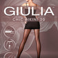 Giulia - Chic 20den Panty met bikini broekje en zwarte naad (multipack), 2 Kleuren