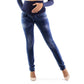 Milano -Denim Delux maternity jeans 5 pocket - Slim fit - Blue denim