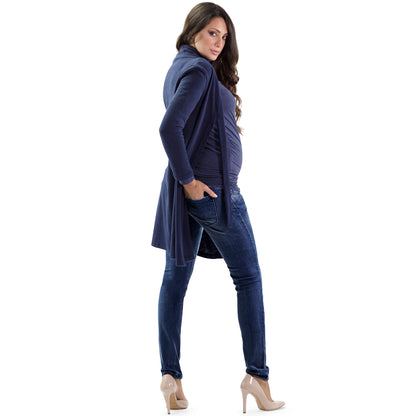 Milano -Jean de grossesse Denim Delux 5 poches - Coupe slim - Denim bleu