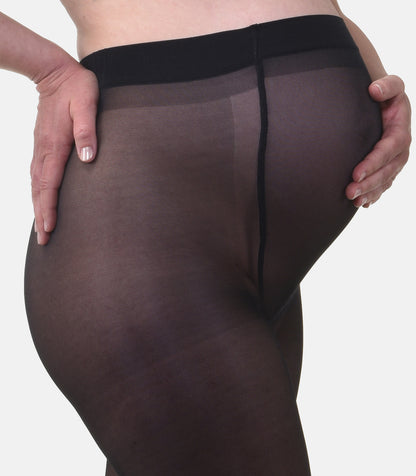 Duo Pack Magic Transparente Umstandsstrumpfhose 40den Schwarz