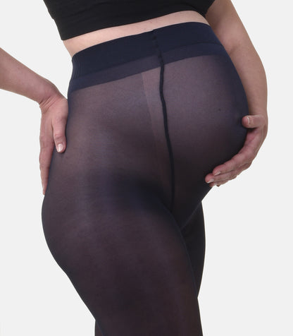Duo Pack Magische Sheer Zwangerschapspanty 40den Marine