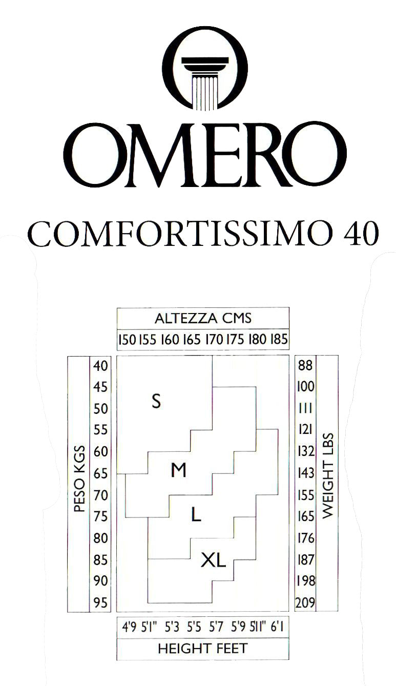 Comfortissimo 40den Kompressionsstrumpfhose mit Farbverlauf Schwarz