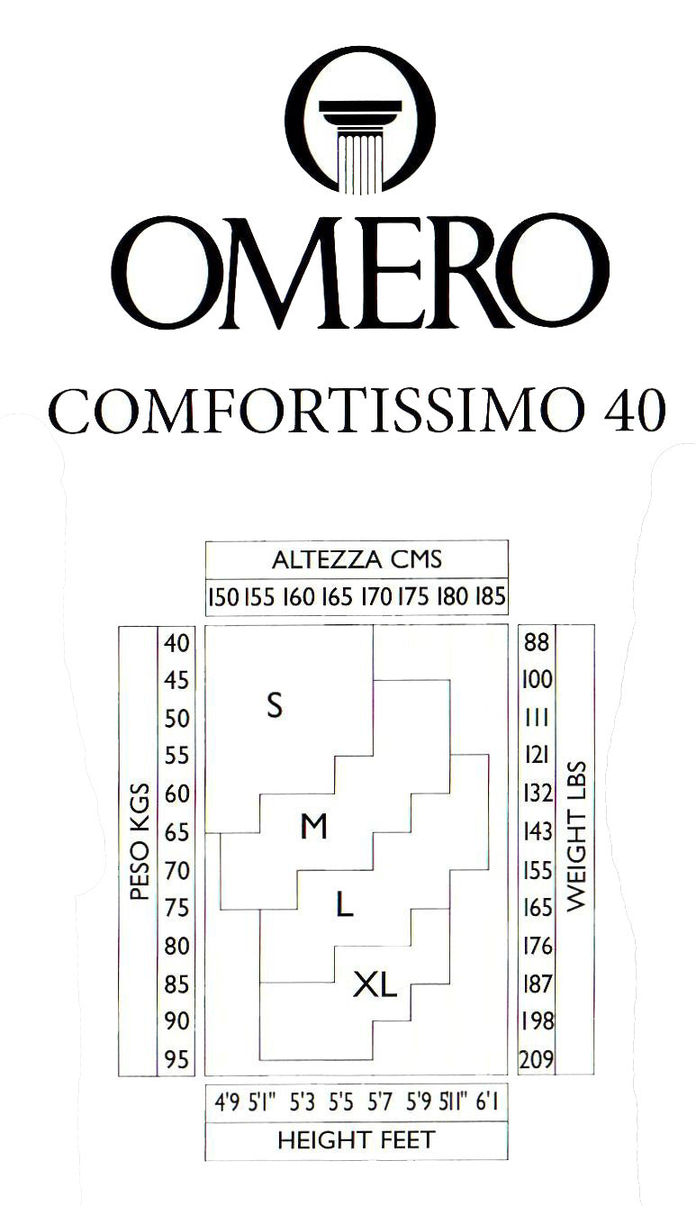 Comfortissimo 40den Collant avec compression graduée Noir