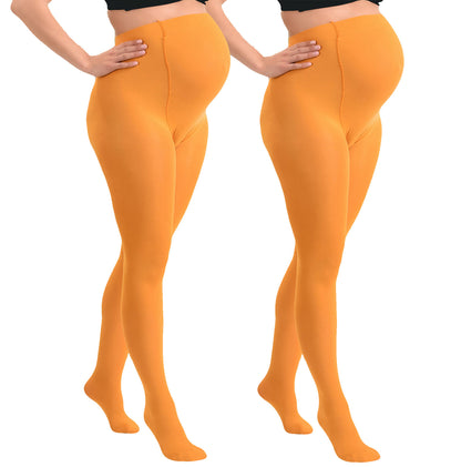Duo Pack Bequeme Opaque Schwangerschaftsstrumpfhose 60den