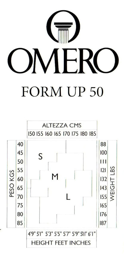 Form Up 50den Noir Opaque Matte Collant qui est amincissant et modelant.