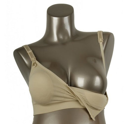 Non-wired Nursing Bra Beige
