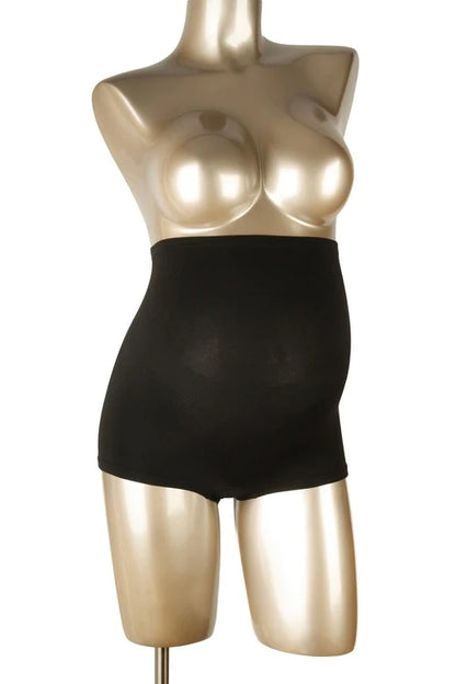 Duo Pack Shorty de grossesse sans coutures à effet galbant Noir