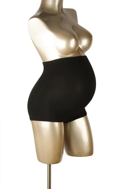 Duo Pack Shorty de grossesse sans coutures à effet galbant Noir