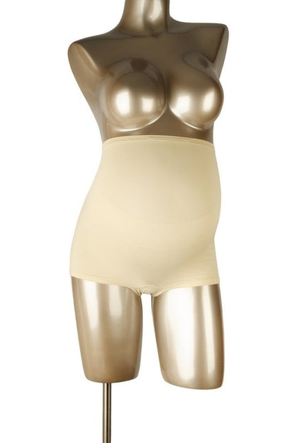 Shorty de grossesse sans coutures à effet galbant Beige